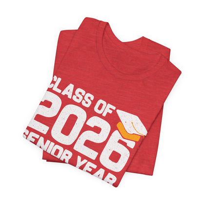 Abschluss-T-Shirt für den Jahrgang 2026, Abschluss-Shirt, Unisex-Abschlussgeschenk, Kleidung für Highschool-Absolventen, T-Shirt für Studienanfänger