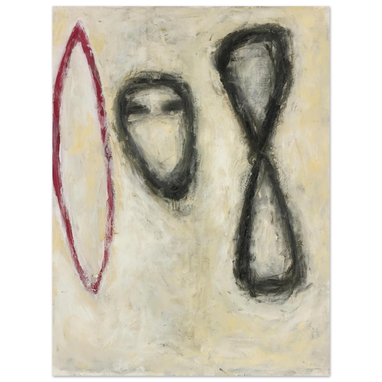 Susan Rothenberg - TRIPLE FORM 1982  75x100 cm / 30x40inches Fine Art Poster