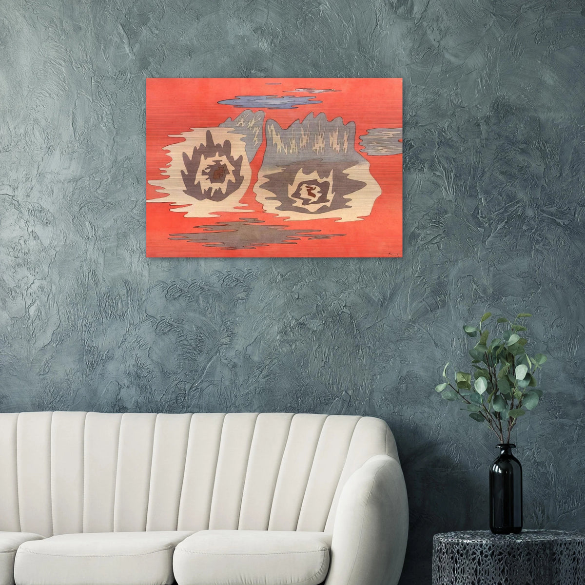 THE PLACE OF THE TWINS 1929 - Paul Klee Brushed Aluminum Print - 70x100 cm / 28x40 inches | Paul Klee Aluminum Print | Paul Klee Prints