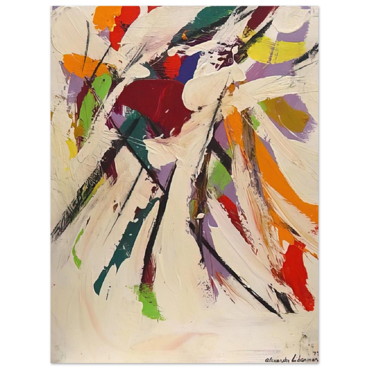 Alexander Liberman - Untitled Abstract - 1977  75x100 cm / 30x40inches Fine Art Poster