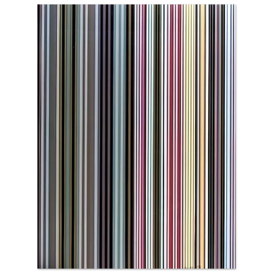 Gene Davis - Black Dahlia - 1971  75x100 cm / 30x40inches Fine Art Poster