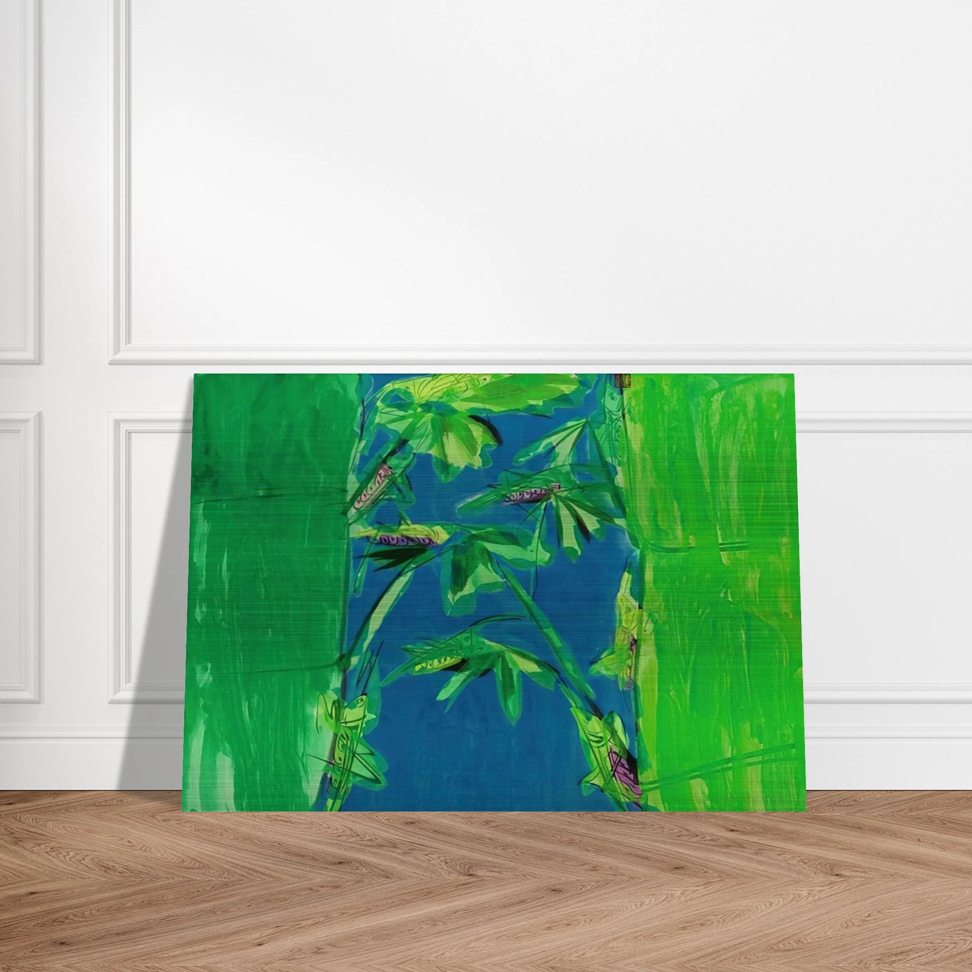 Early Summer - 1980 - Walasse Ting Brushed Aluminum Print - 70x100 cm / 28x40 inches | Walasse Ting Aluminum Print | Walasse Ting Prints
