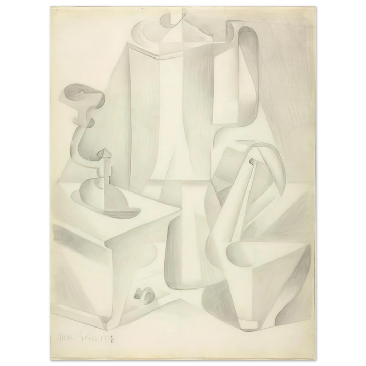 Juan Gris - STILL LIFE WITH COFFEE MILL 1916  75x100 cm / 30x40inches Fine Art Poster