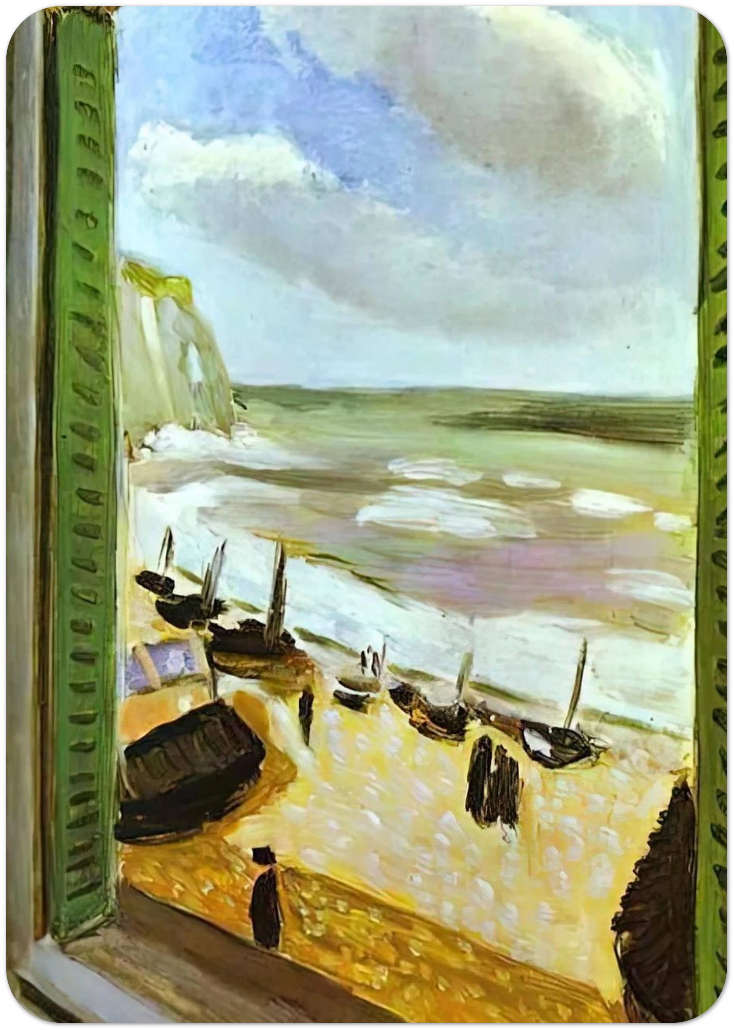 OPEN WINDOW AT COLLIOURE 1905 By Henri Matisse Pack of 10 Post Cards | Henri Matisse Post Cards | A6 (10.5 x 14.8 cm) - 4.1 x 5.8 inches