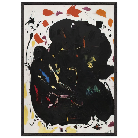 Black Diamond - Hans Hofmann 70x100 cm / 28x40 inches Framed Art Print – Black Wooden Frame