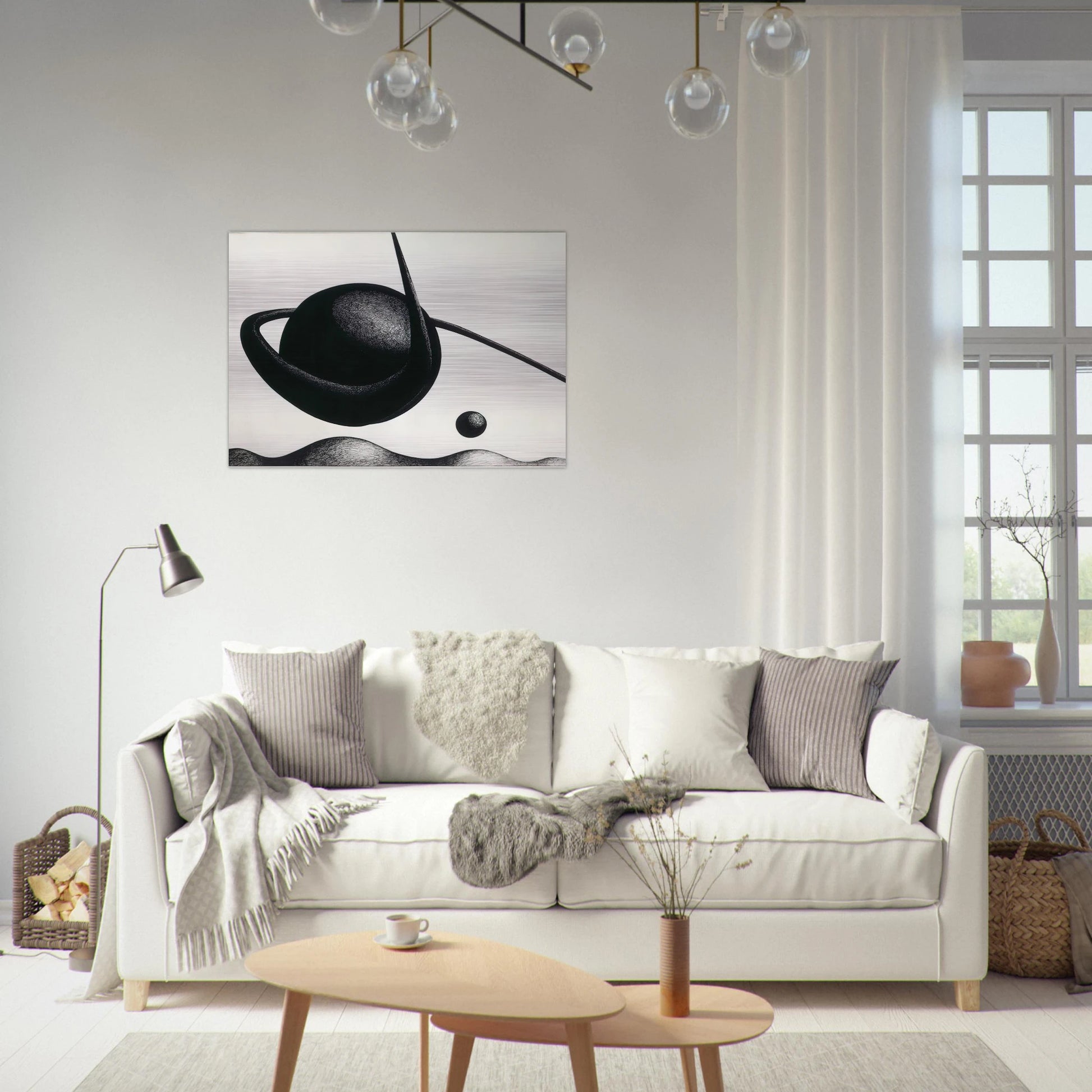 THE PLANET 1933 - Alexander Calder Brushed Aluminum Print - 70x100 cm / 28x40 inches | Alexander Calder Aluminum Print | Alexander Calder Prints