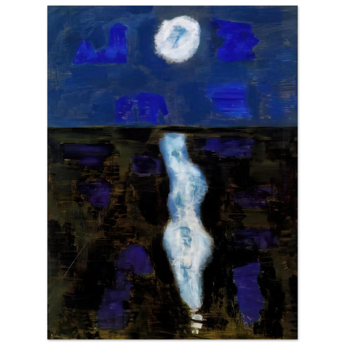 Milton Avery - White Moon - 1957  75x100 cm / 30x40inches Fine Art Poster