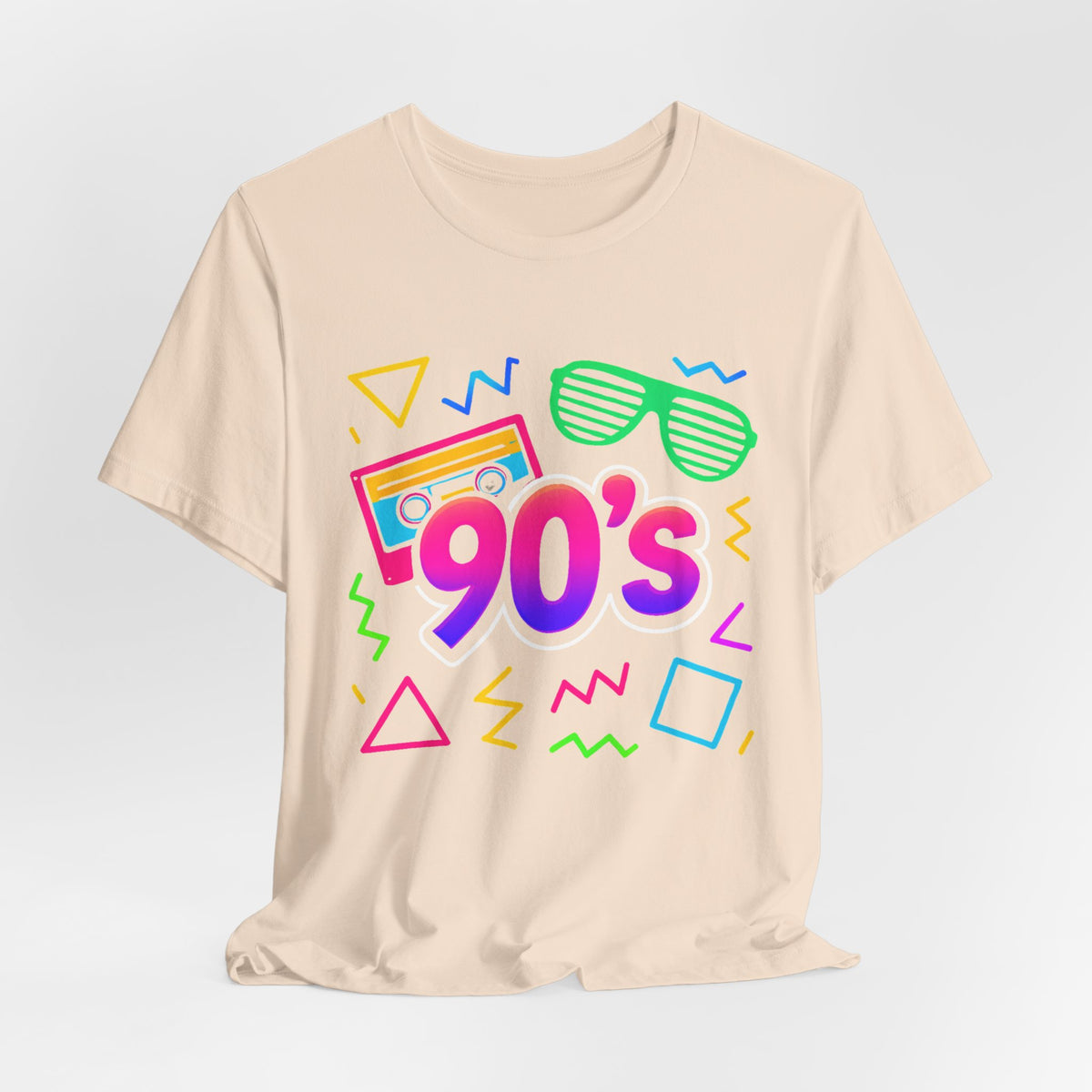Oldschool-Musik der 90er – Arcade-Vibes. Klassischer 90er-Jahre-Vintage-Look. Retro-T-Shirt „I Heart The Nineties“ aus den 90ern.
