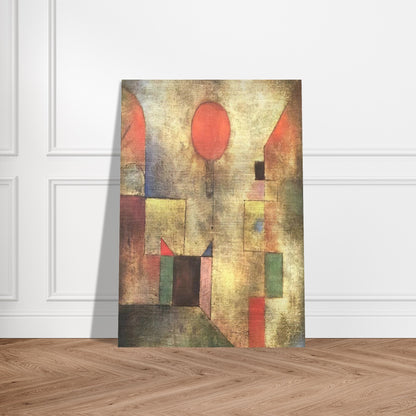 RED BALLOON 1922 - Paul Klee Brushed Aluminum Print - 70x100 cm / 28x40 inches | Paul Klee Aluminum Print | Paul Klee Prints
