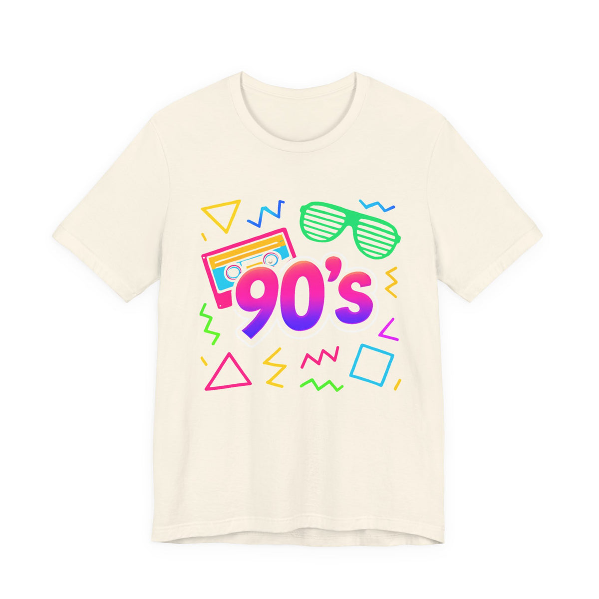 Oldschool-Musik der 90er – Arcade-Vibes. Klassischer 90er-Jahre-Vintage-Look. Retro-T-Shirt „I Heart The Nineties“ aus den 90ern.