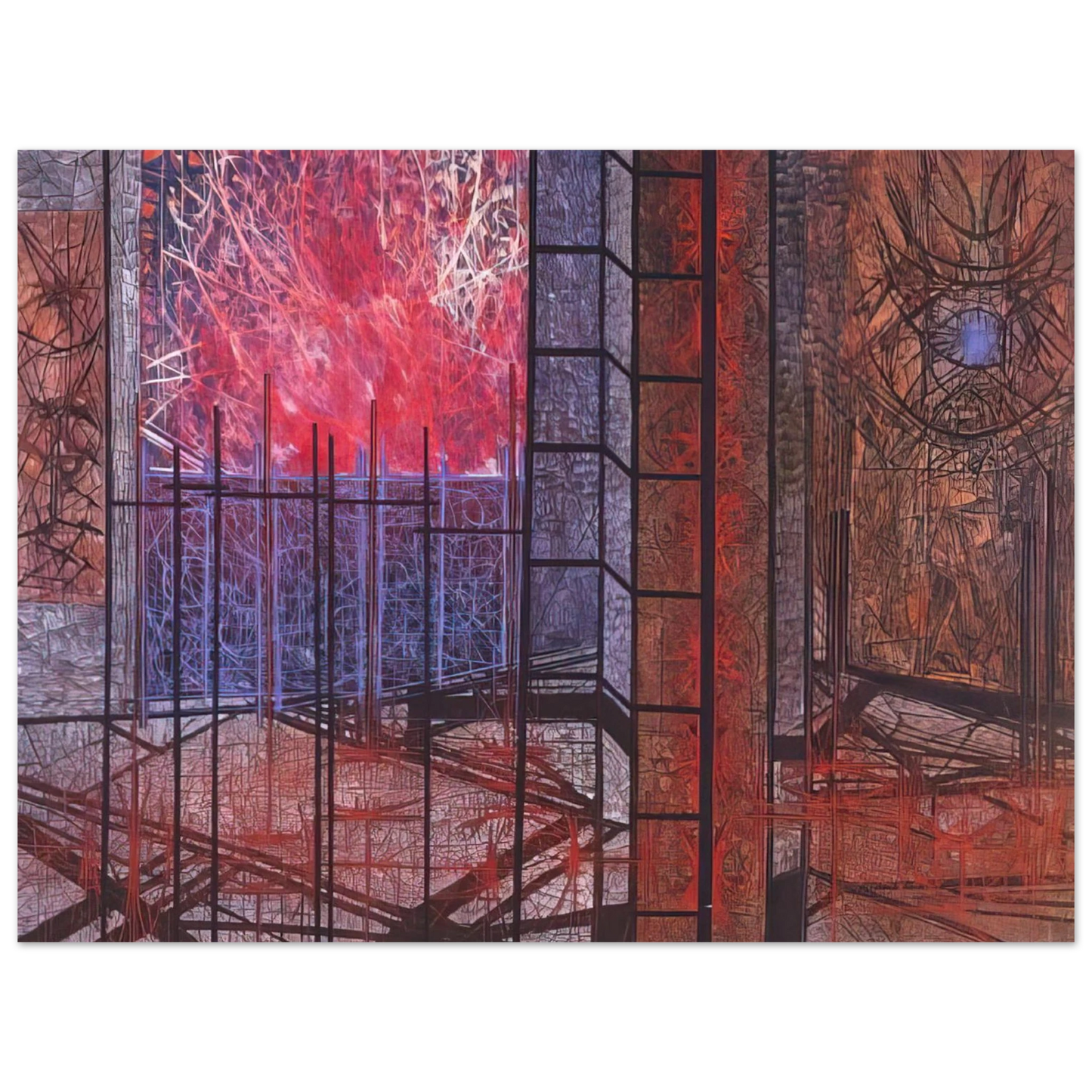 Jimmy Ernst - Chronicle - 1964  75x100 cm / 30x40inches Fine Art Poster