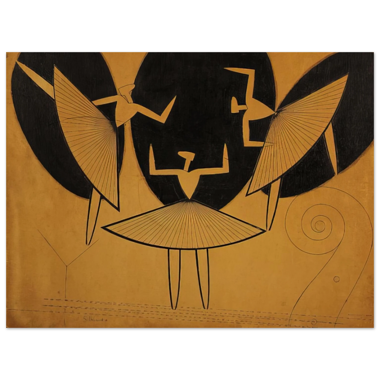 Man Ray - SILHOUETTE  75x100 cm / 30x40inches Fine Art Poster
