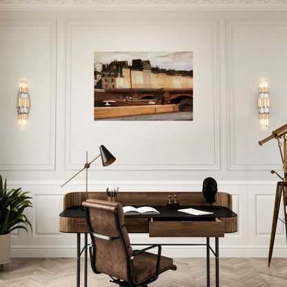 Écluse de la Monnaie - Edward Hopper Brushed Aluminum Print - 70x100 cm / 28x40 inches | Edward Hopper Aluminum Print | Edward Hopper Prints
