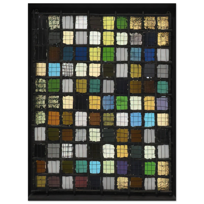 Josef Albers - GRID MOUNTED 1921  75x100 cm / 30x40inches Fine Art Poster