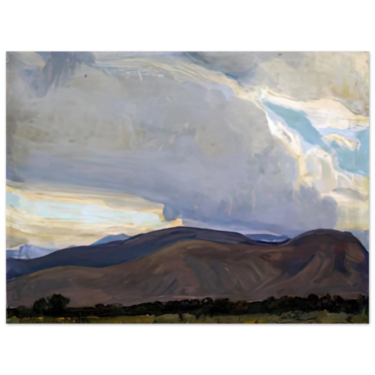 Maynard Dixon - STORM FROM THE SIERRA 1937 Wall art - 13x18 cm / 5x7 inches - Fine Art Poster-canvas - -