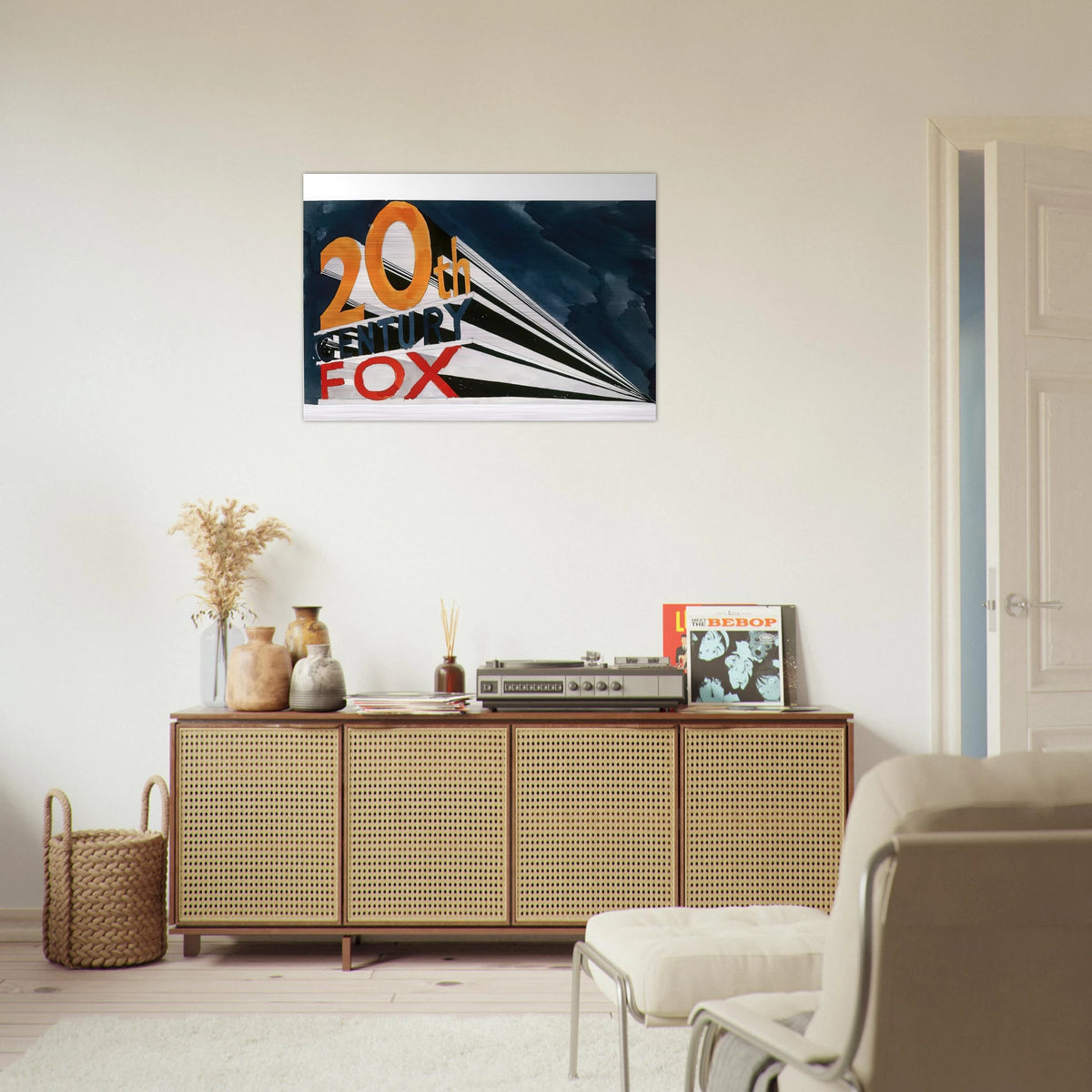 20TH CENTURY FOX 1962 - Edward Ruscha Brushed Aluminum Print - 70x100 cm / 28x40 inches | Edward Ruscha Aluminum Print | Edward Ruscha Prints