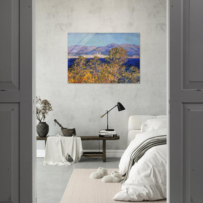 Antibes Seen from the Cape, Mistral Wind - claude monet Acrylic Print - 70x100 cm / 28x40″ inches | claude monet Wall Art | claude monet Prints