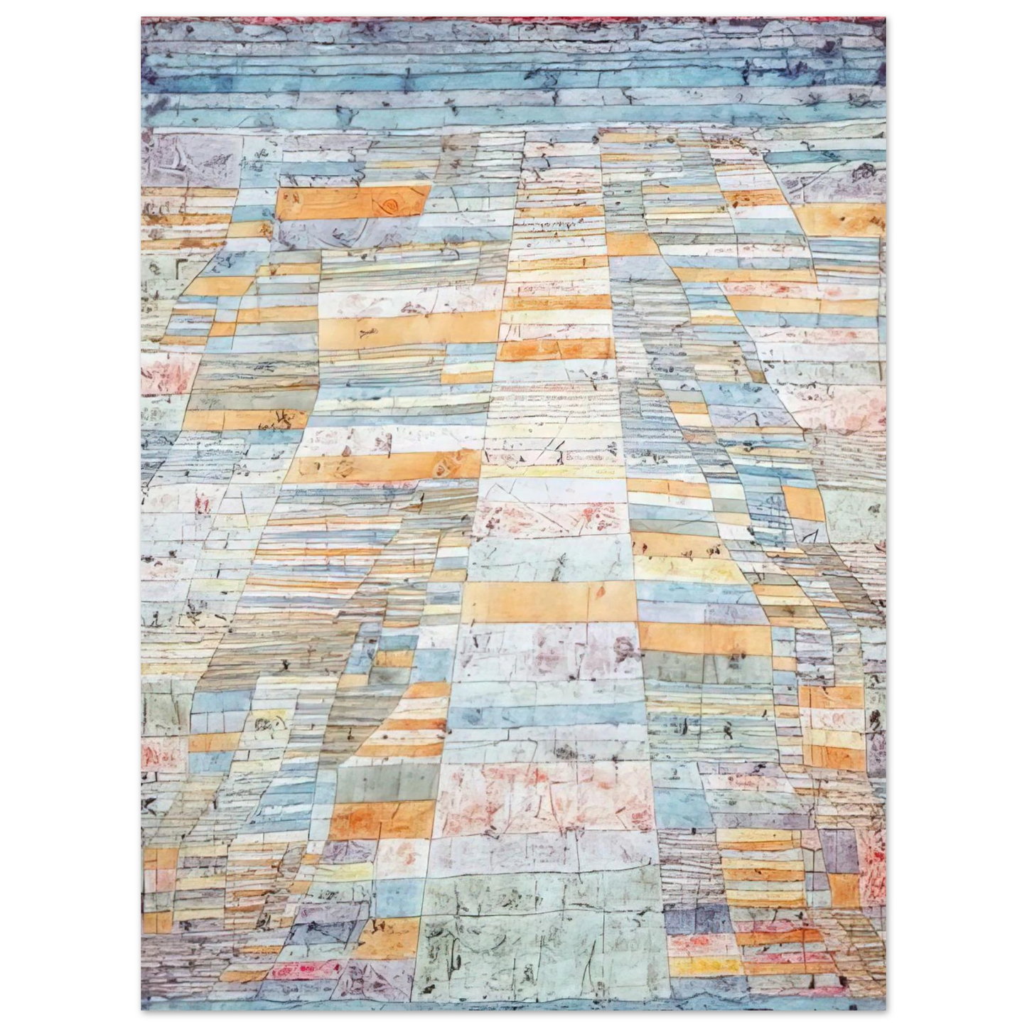 Paul Klee - MAIN PATH AND BYWAYS 1929  75x100 cm / 30x40inches Fine Art Poster