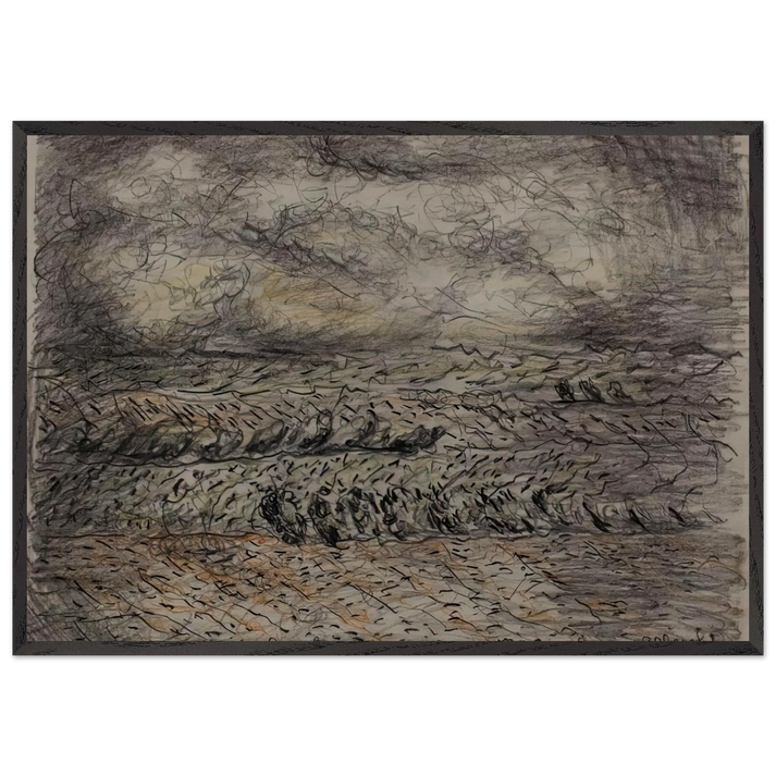 NEAR PRAGUE CZECHOSLOVAKIA 1976 - Ivan Albright 70x100 cm / 28x40 inches Framed Art Print – Black Wooden Frame