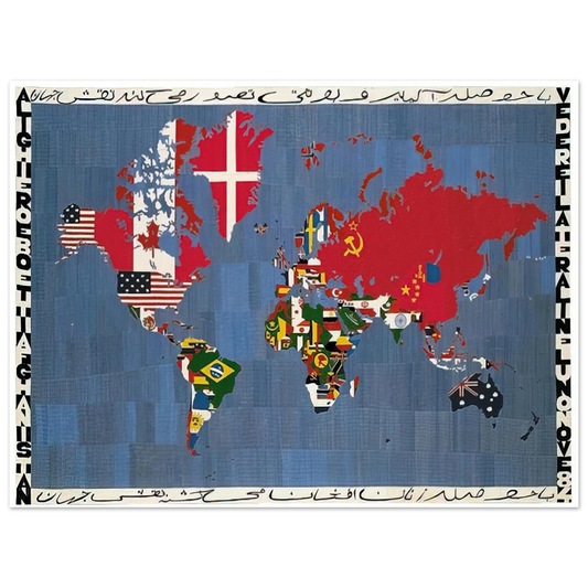 Alighiero Boetti - MAPPA 1978  75x100 cm / 30x40inches Fine Art Poster