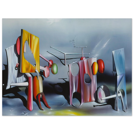 Yves Tanguy - Reply to Red  75x100 cm / 30x40inches Fine Art Poster
