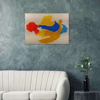 Blue Jay - 1963  United States - Helen Frankenthaler Brushed Aluminum Print - 70x100 cm / 28x40 inches | Helen Frankenthaler Aluminum Print | Helen Frankenthaler Prints
