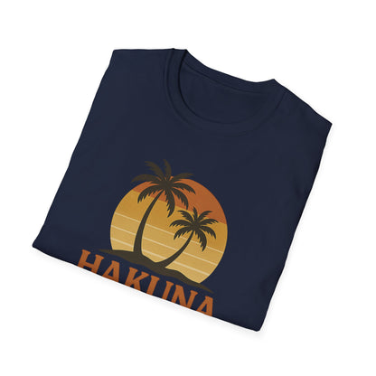 Hakuna Matata Retro-T-Shirt mit Grafik, „Keine Sorgen“-Shirt mit positiver Ausstrahlung, Vintage-T-Shirt im 90er-Jahre-Stil, Shirt mit Wohlfühl-Zitat, Unisex-Geschenk