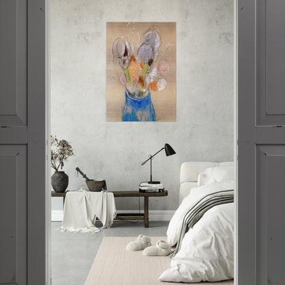 BOUQUET OF FLOWERS 4 - Odilon Redon Brushed Aluminum Print - 70x100 cm / 28x40 inches | Odilon Redon Aluminum Print | Odilon Redon Prints