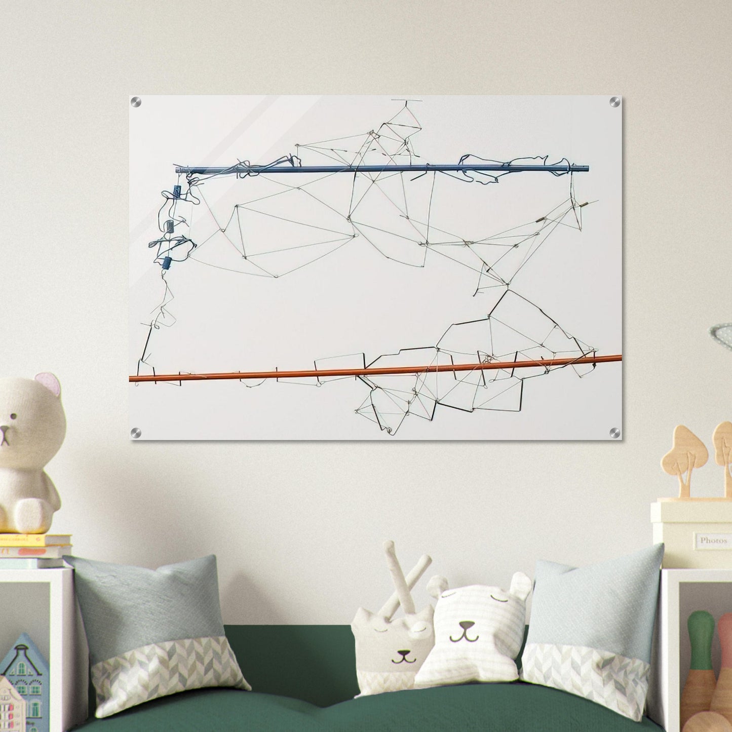 Drawing without Paper 8425 and 8426 - 1984 - Gego Acrylic Print - 70x100 cm / 28x40″ inches