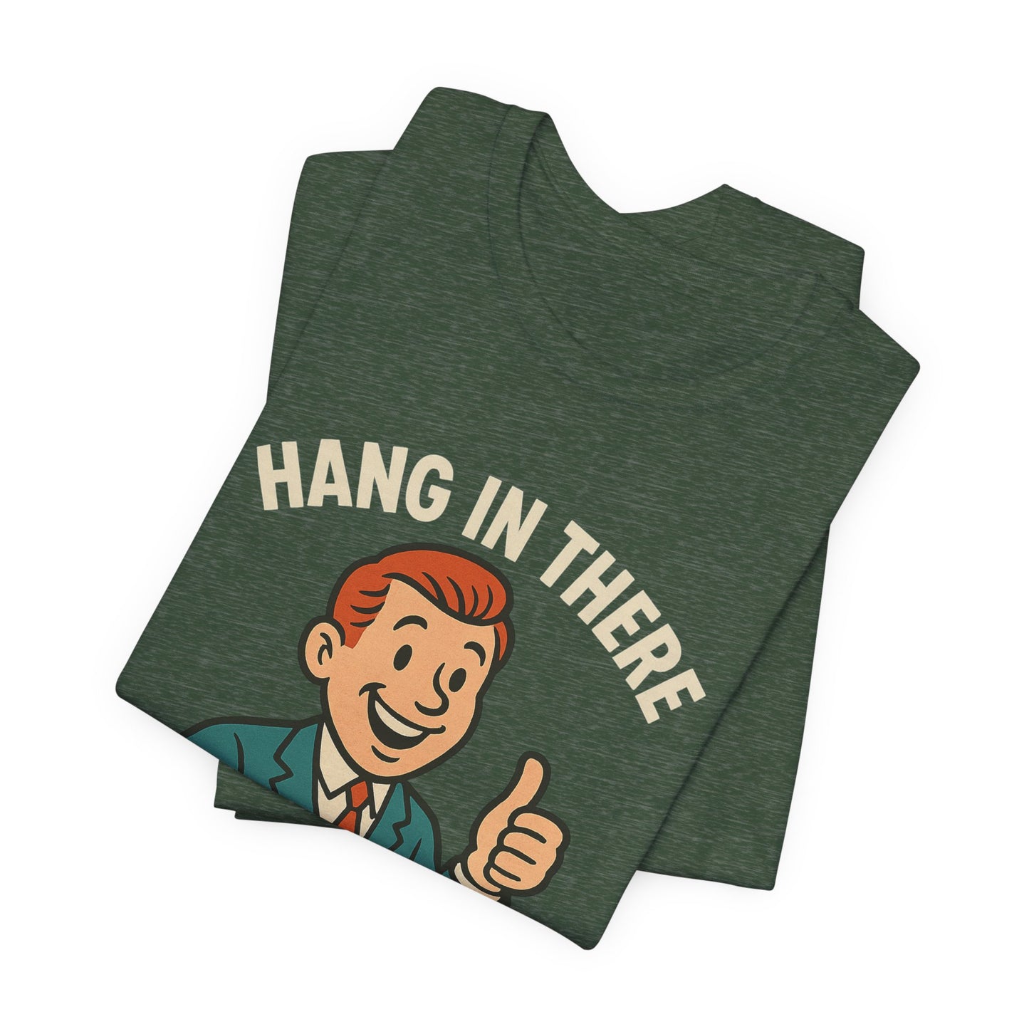 Lustiges T-Shirt mit sarkastischem Spruch: „Halt durch, es wird noch schlimmer.“ Schwarzer Humor, witziges Grafik-Shirt