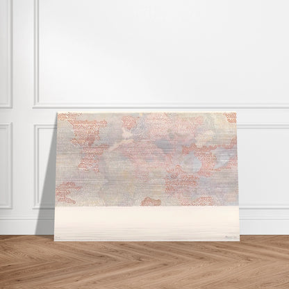 MASKELYNE DA REGION OF THE MOON FROM THE SERIES LUNAR MAPS 1972 - Nancy Graves Brushed Aluminum Print - 70x100 cm / 28x40 inches | Nancy Graves Aluminum Print | Nancy Graves Prints