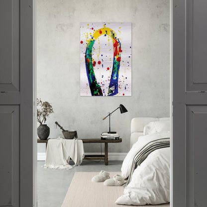 Sculpture Drawing Toyko  SF65-018  - Sam Francis Brushed Aluminum Print - 70x100 cm / 28x40 inches | Sam Francis Aluminum Print | Sam Francis Prints