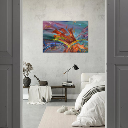 Explosion and Dynamics - Konrad Zuse Brushed Aluminum Print - 70x100 cm / 28x40 inches | Konrad Zuse Aluminum Print | Konrad Zuse Prints