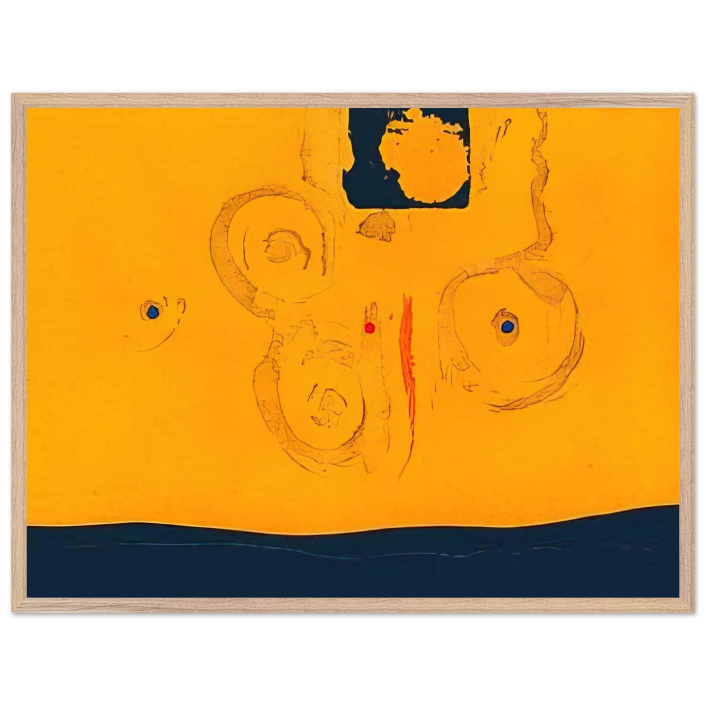 Helen Frankenthaler - Plaza Real - 1988 Wall art - A3 (29.7 x 42  cm) - Fine Art Poster-canvas - -