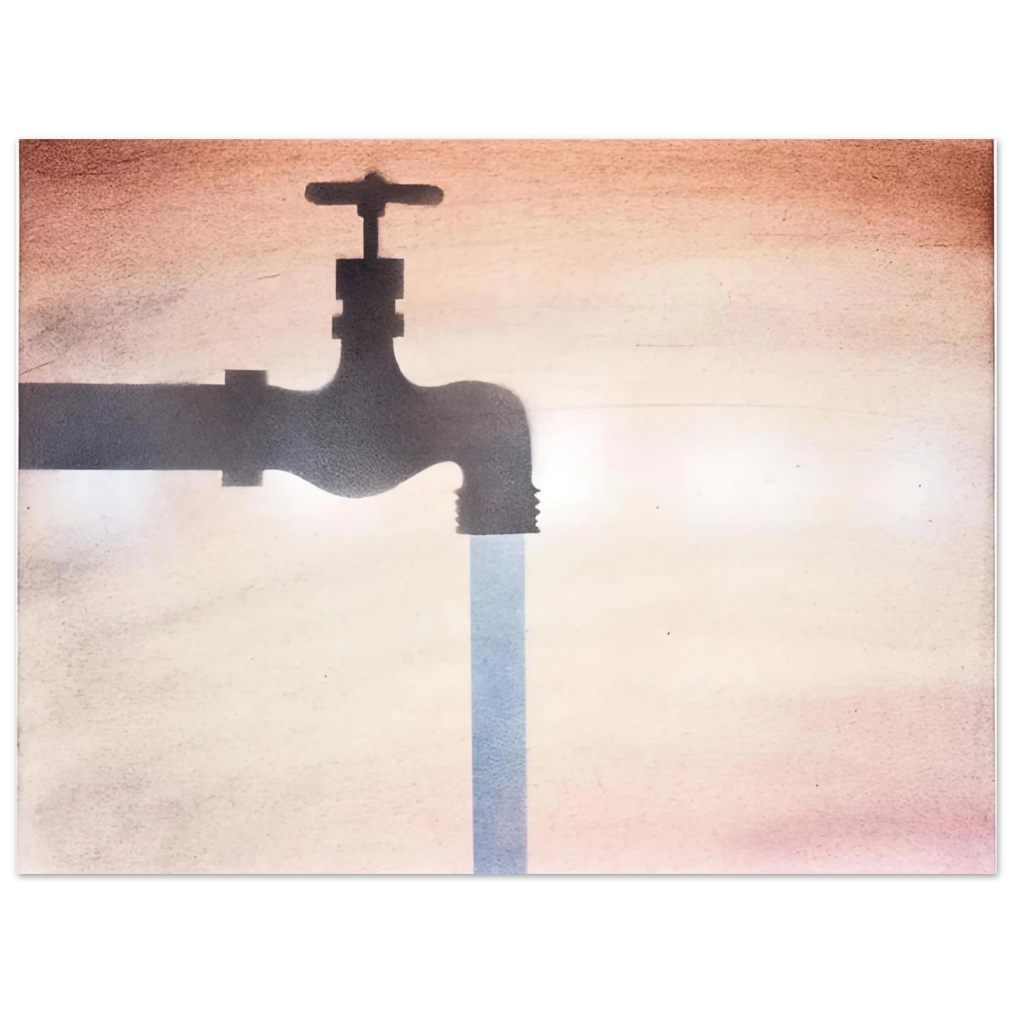 Edward Ruscha - FAUCET  75x100 cm / 30x40inches Fine Art Poster