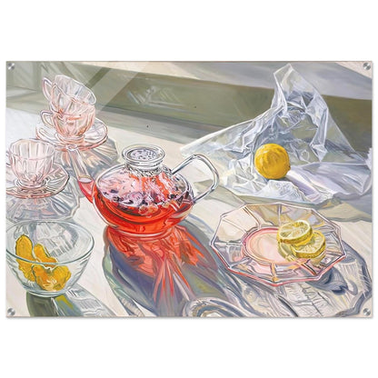 HERB TEA 1995 - Janet Fish Acrylic Print - 70x100 cm / 28x40″ inches | Janet Fish Wall Art | Janet Fish Prints