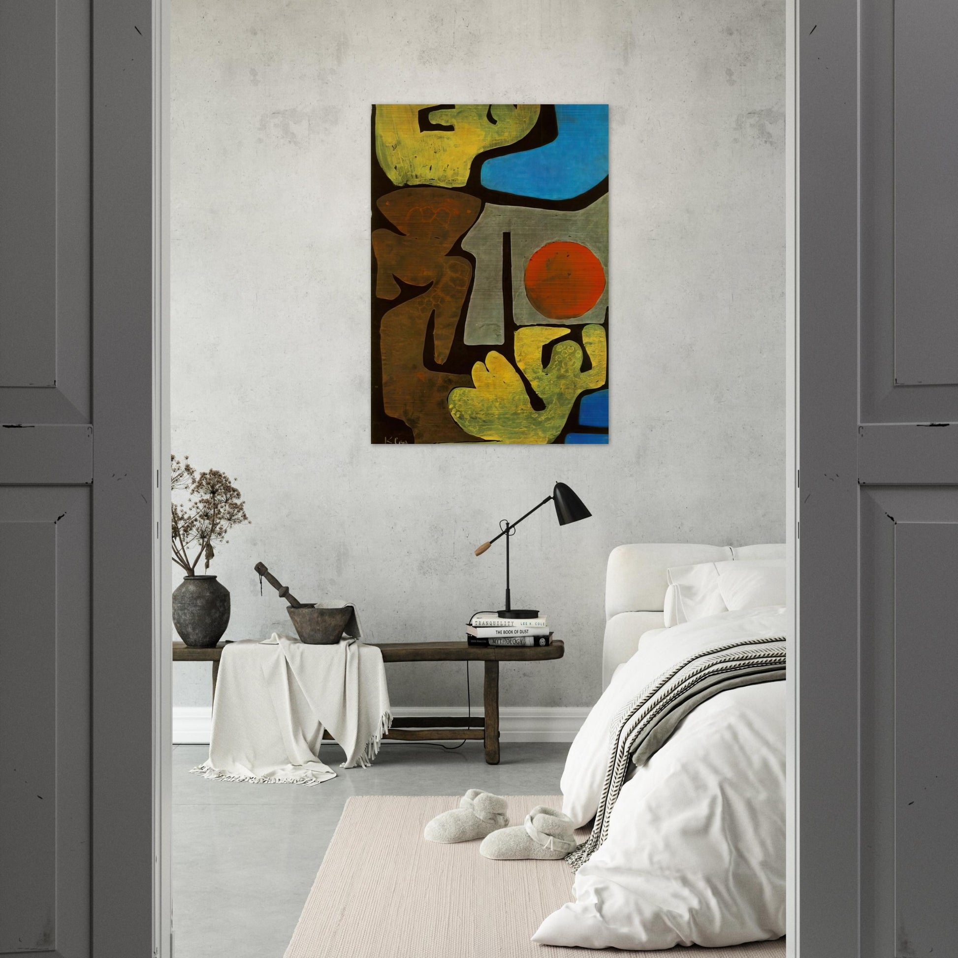 PARK OF IDOLS 1938 - Paul Klee Brushed Aluminum Print - 70x100 cm / 28x40 inches | Paul Klee Aluminum Print | Paul Klee Prints