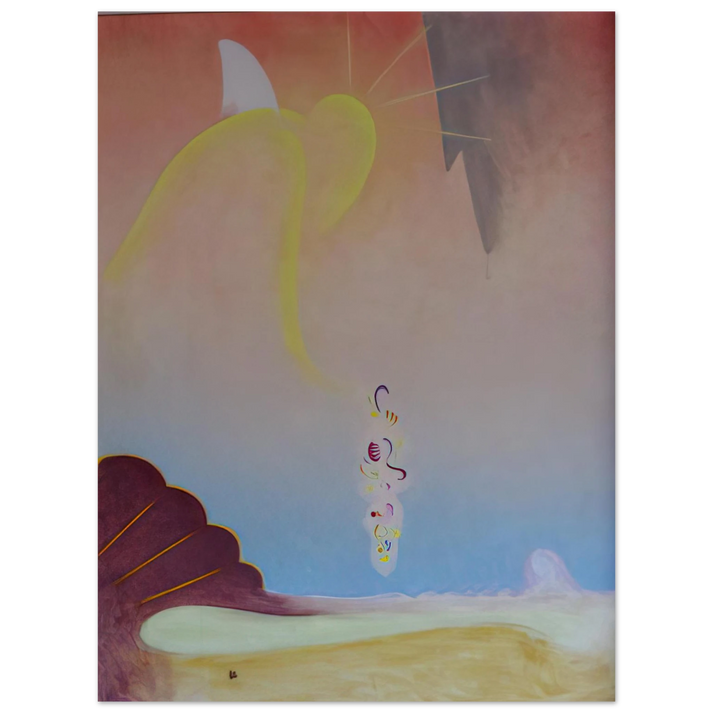 Agnes Lawrence Pelton - First Spring Garland - Precisionism  75x100 cm / 30x40inches Fine Art Poster