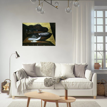 The Buffet  Catalan  - Pablo Picasso Brushed Aluminum Print - 70x100 cm / 28x40 inches | Pablo Picasso Aluminum Print | Pablo Picasso Prints