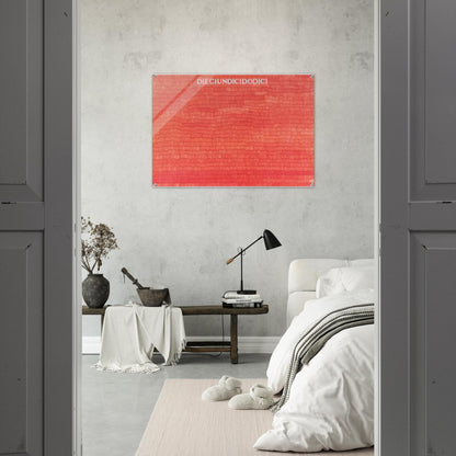 DIECIUNDICIDODICI 1980 - Alighiero Boetti Acrylic Print - 70x100 cm / 28x40″ inches