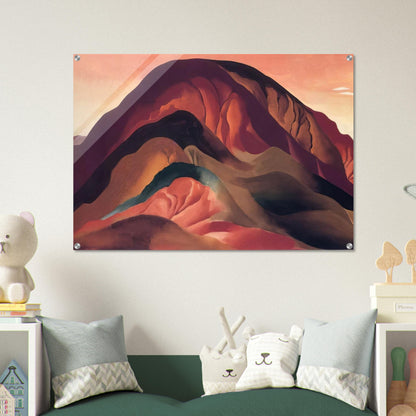 Rust Red Hills - Georgia O'Keeffe Acrylic Print - 70x100 cm / 28x40″ inches