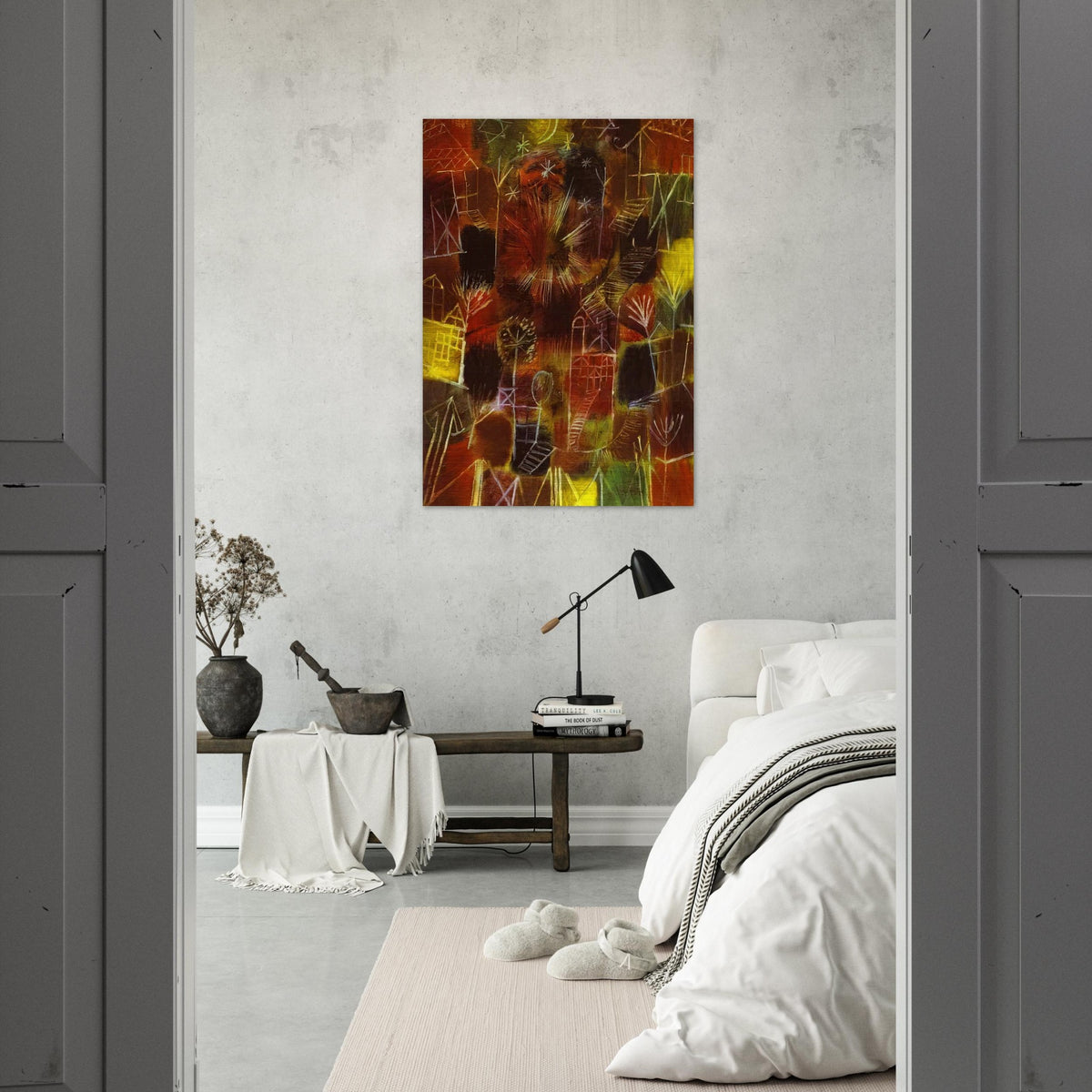 COSMIC COMPOSITION 1919 - Paul Klee Brushed Aluminum Print - 70x100 cm / 28x40 inches | Paul Klee Aluminum Print | Paul Klee Prints