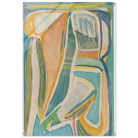 Untitled - Lyrical Abstraction - Bram van Velde Acrylic Print - 70x100 cm / 28x40″ inches | Bram van Velde Wall Art | Bram van Velde Prints