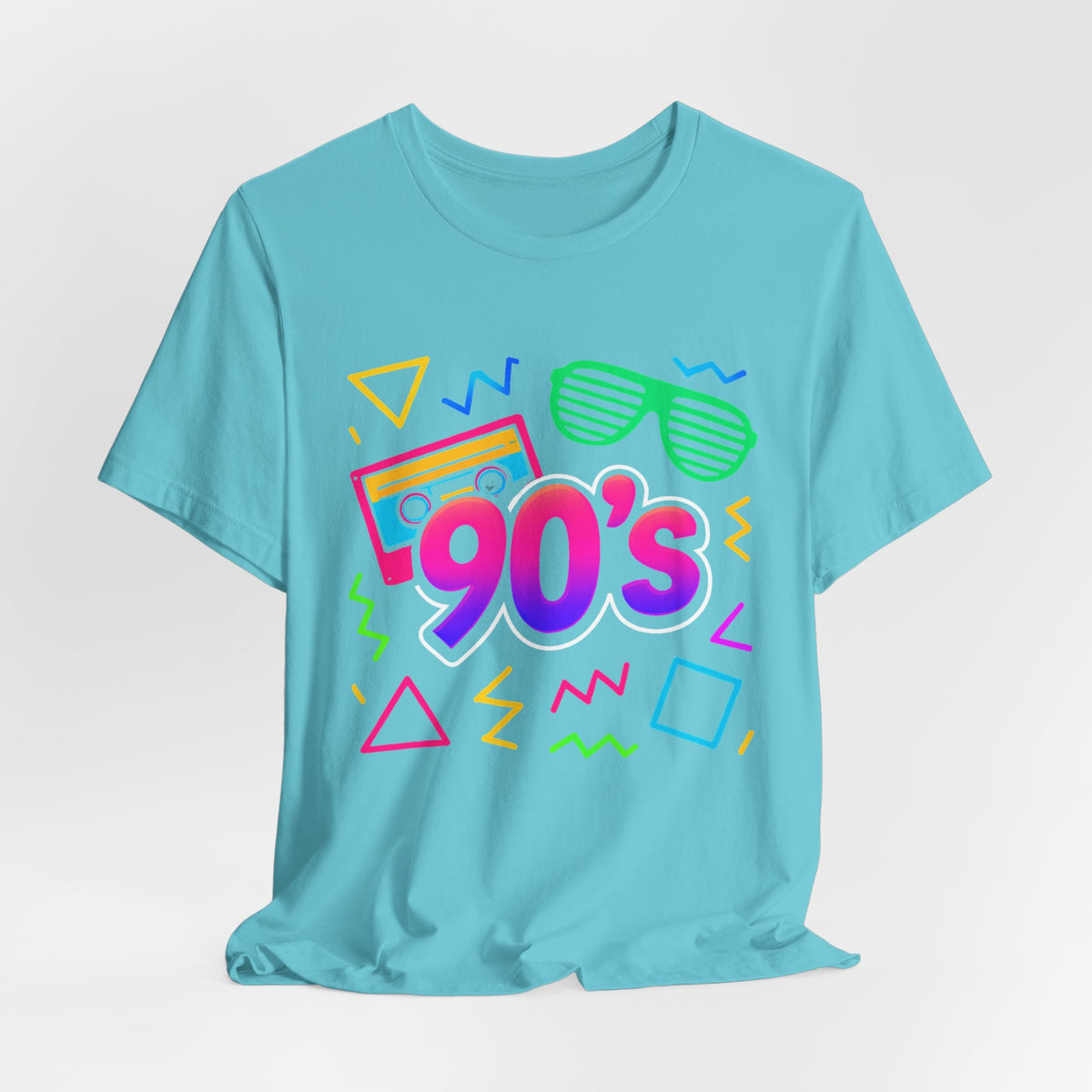 Oldschool-Musik der 90er – Arcade-Vibes. Klassischer 90er-Jahre-Vintage-Look. Retro-T-Shirt „I Heart The Nineties“ aus den 90ern.