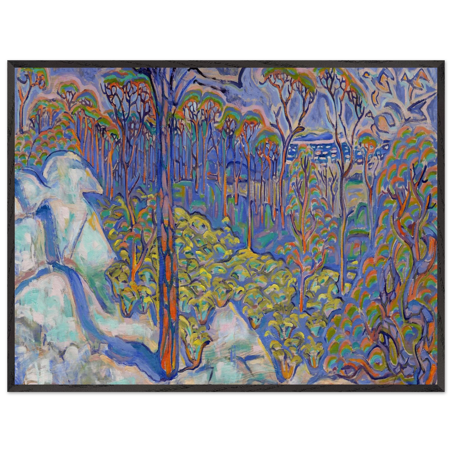 Walter Inglis Anderson - Walter Anderson Wall art - 13x18 cm / 5x7 inches - Premium Wooden Framed Poster With Fine Art Paper-canvas - Black frame