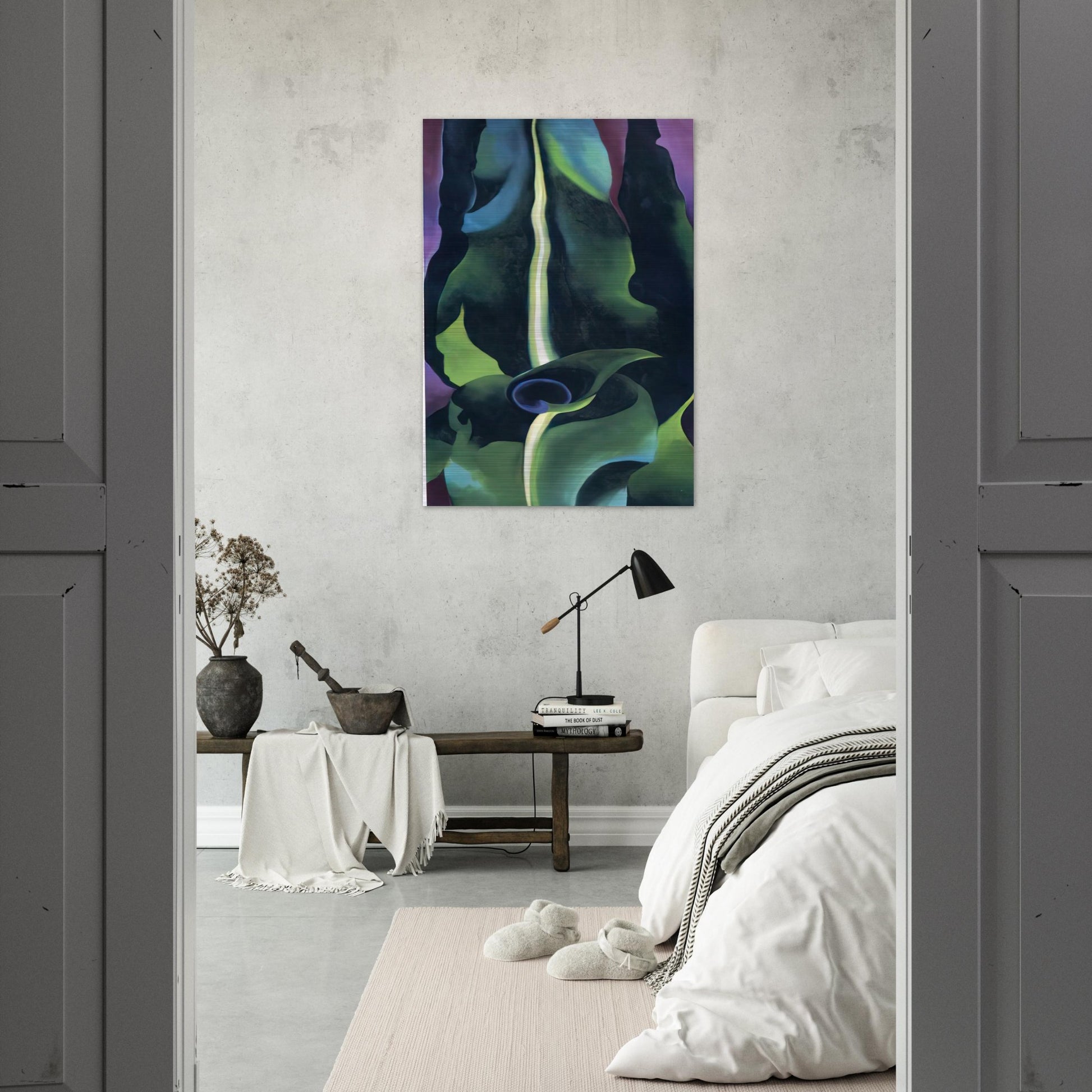 Corn, Dark I - Georgia O'Keeffe Brushed Aluminum Print - 70x100 cm / 28x40 inches | Georgia O'Keeffe Aluminum Print | Georgia O'Keeffe Prints