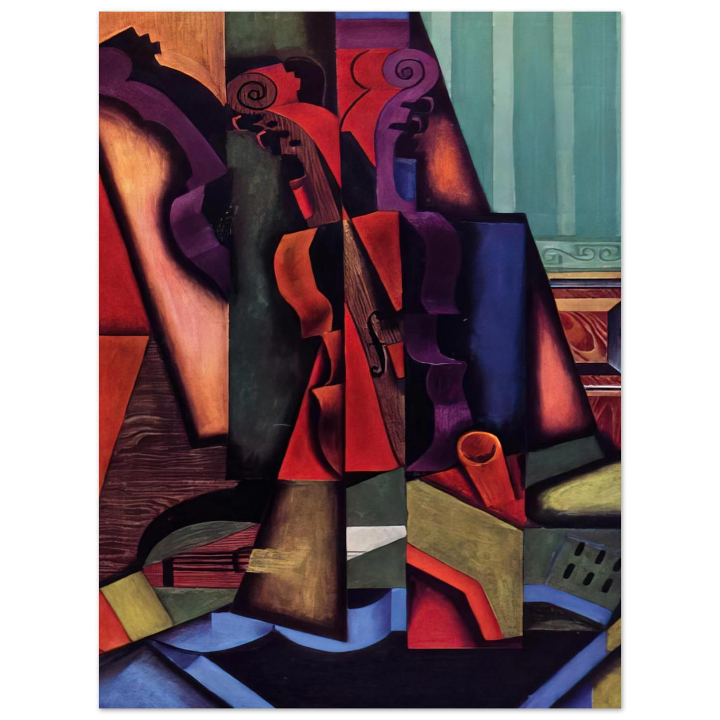Juan Gris - VIOLIN AND GUITAR 1913  75x100 cm / 30x40inches Fine Art Poster