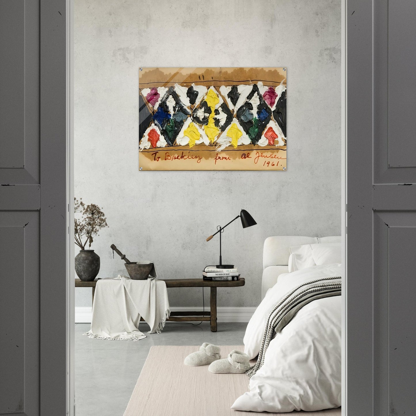 Untitled - 1961 - Alfred Jensen Acrylic Print - 70x100 cm / 28x40″ inches