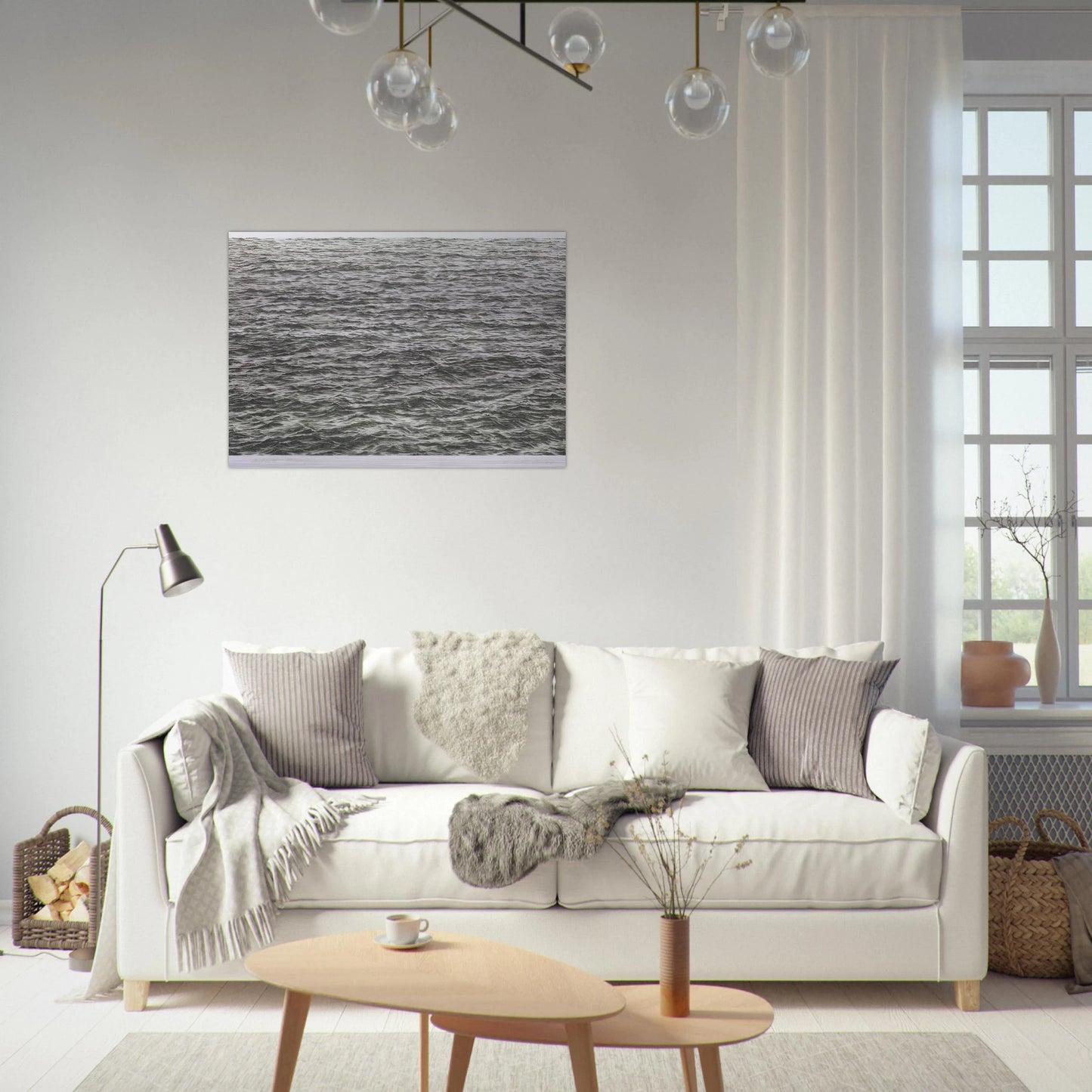 OCEAN 1975 - Vija Celmins Brushed Aluminum Print - 70x100 cm / 28x40 inches | Vija Celmins Aluminum Print | Vija Celmins Prints