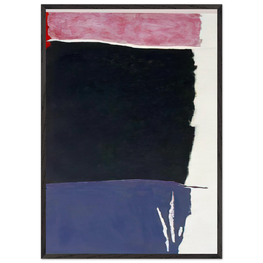 Infinity Field Lefkatos Series II - 1978 - Theodoros Stamos 70x100 cm / 28x40 inches Framed Art Print – Black Wooden Frame